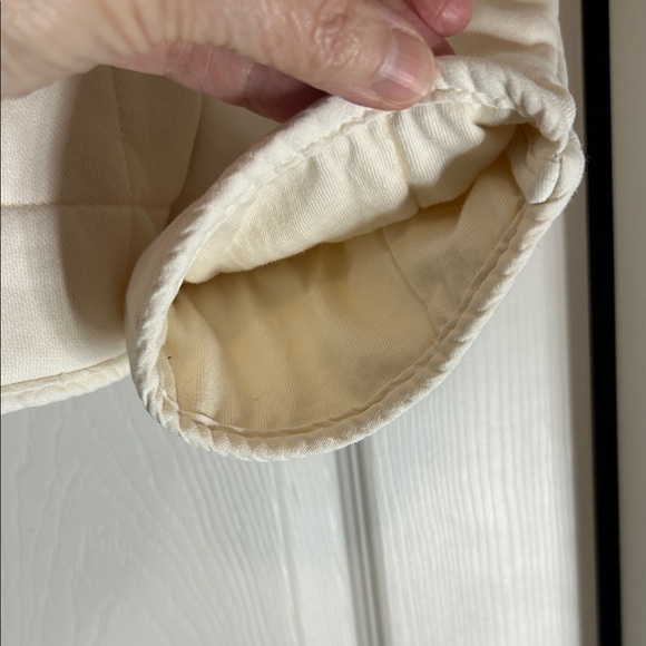 By Together Cream Quilted Zip-Up Relaxed Fit Jacket Size Small - Picture 4 of 10